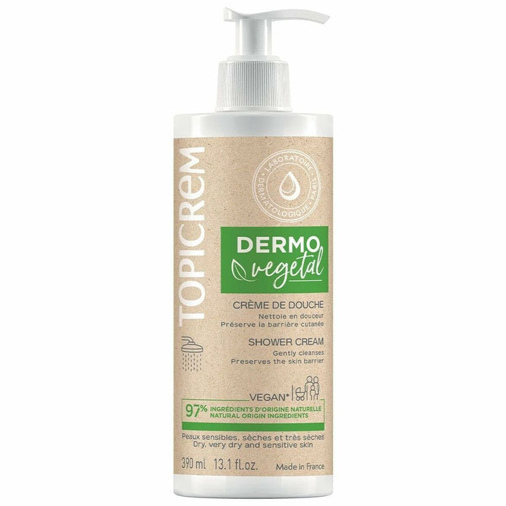Shower Cream Topicrem Dermovegetal 390 ml - Cosmova