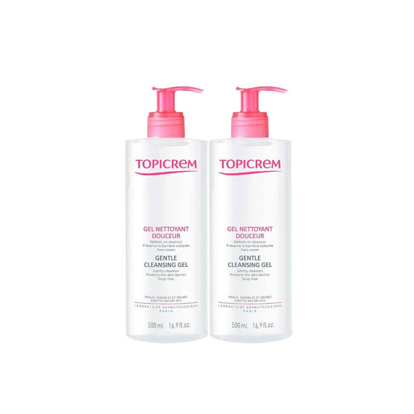 Cleansing Gel Topicrem Dúo 2 x 500 ml 2 Units-0