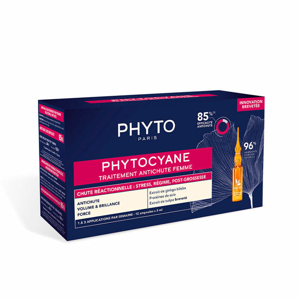 Anti-Hair Loss Ampoulles Phyto Paris Phytocyane Reactionelle 12 x 5 ml-0