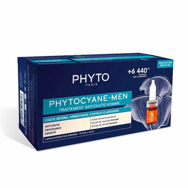 Anti - Hair Loss Ampoulles Phyto Paris Phytocyane Men 12 x 3,5 ml - Cosmova