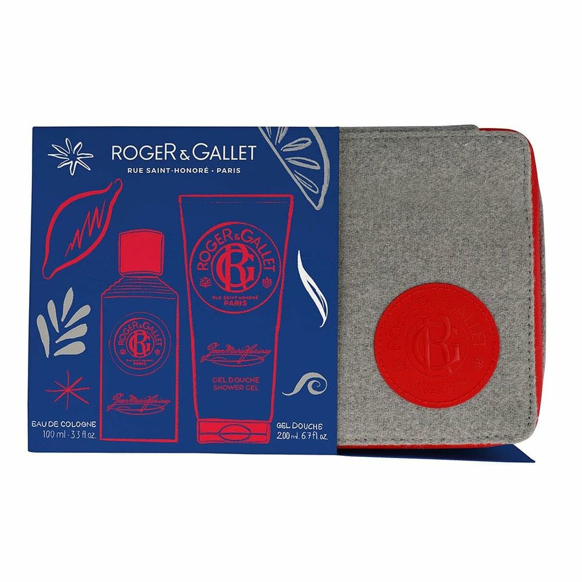 Women's Perfume Set Roger & Gallet JEAN-MARIE FARINA 2 Pieces-0