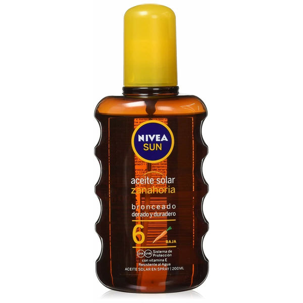 Sunscreen Oil Nivea SUN ZANAHORIA Spf 6 200 ml-0