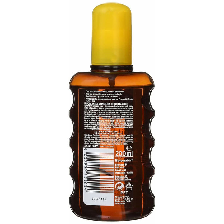 Sunscreen Oil Nivea SUN ZANAHORIA Spf 6 200 ml-2