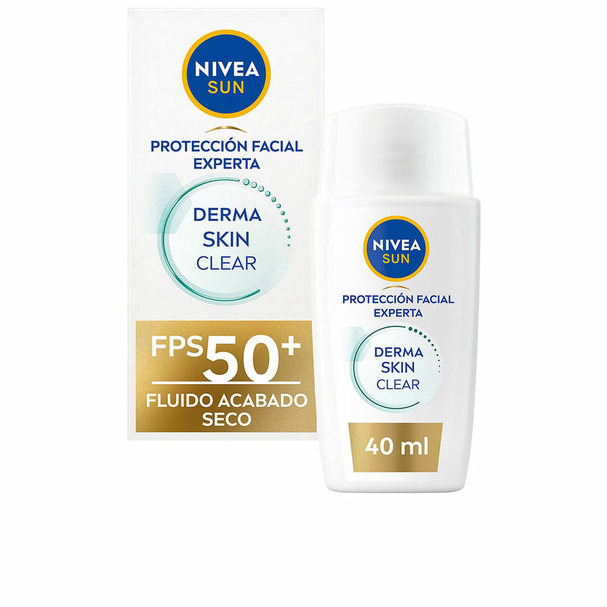 Facial Sun Cream Nivea Sun SPF 50+ 40 ml Anti-imperfections Fair skin-0