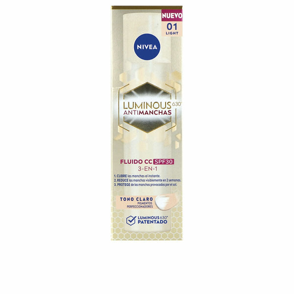 CC Cream Nivea LUMINOUS 630º Clear Spf 30 40 ml - Cosmova