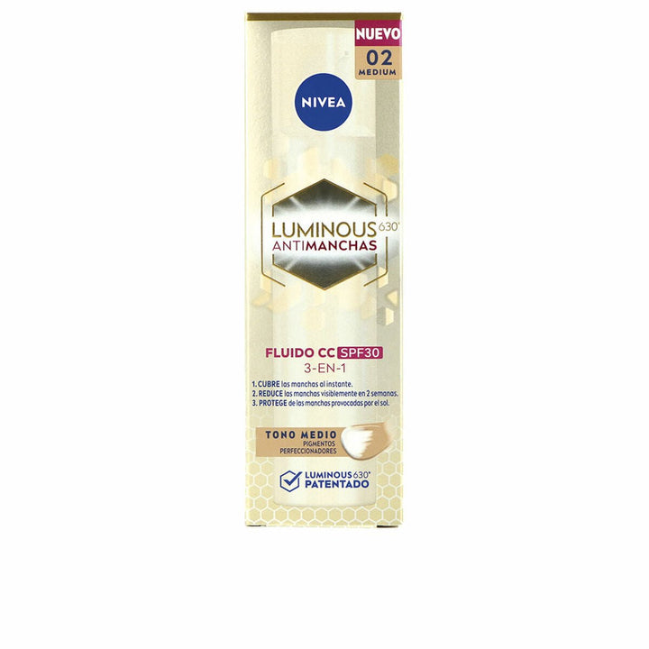 CC Cream Nivea LUMINOUS 630º Medium Spf 30 40 ml - Cosmova