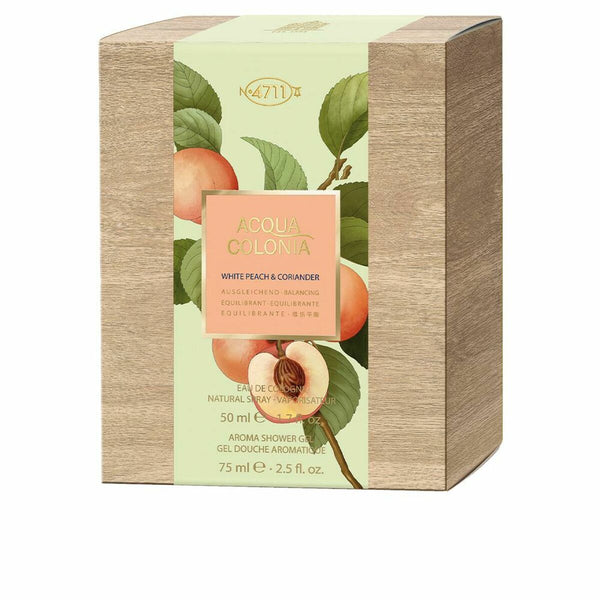 Unisex' Perfume Set 4711 ACQUA COLONIA WHITE PEACH & CORIANDER EDC Coriander Peach 2 Pieces - Cosmova