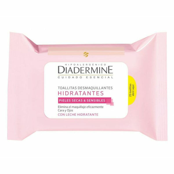 Make Up Remover Wipes Diadermine Moisturizing 25 Units - Cosmova