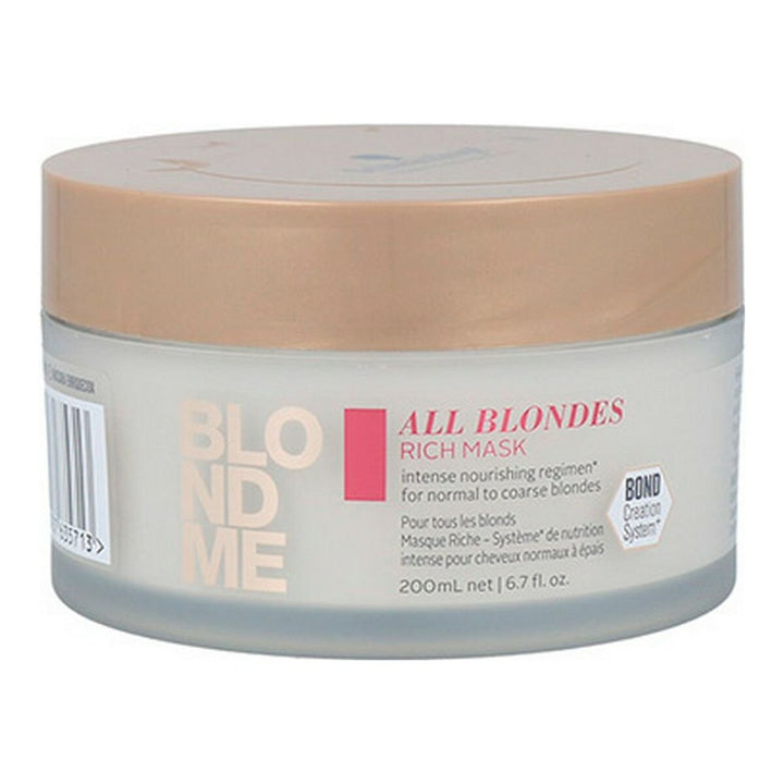 Hair Mask Schwarzkopf Blondme Rich Keratine - Cosmova