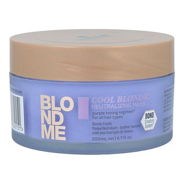 Hair Mask Blondme Cool Blondes Schwarzkopf (200 ml)-0