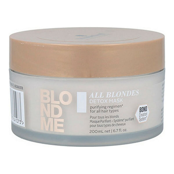 Hair Mask Schwarzkopf Blondme Detox Keratine - Cosmova