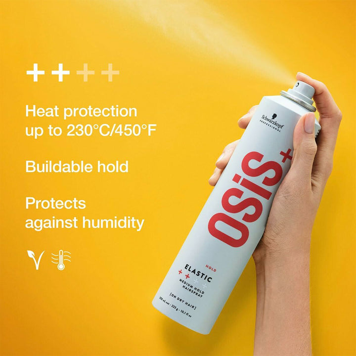Medium Hold Spray Schwarzkopf Osis+ Elastic 500 ml-1