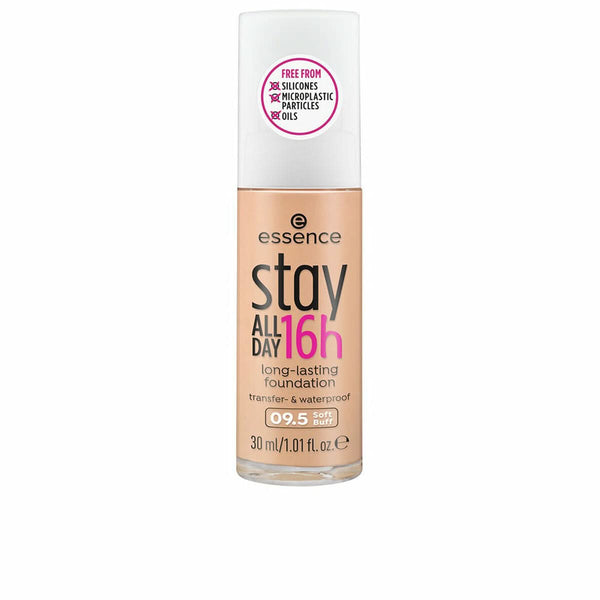 Crème Make-up Base Essence Stay All Day 16H Nº 09,5 Soft buff 30 ml-0