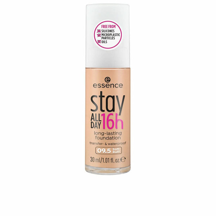 Crème Make-up Base Essence Stay All Day 16H Nº 09,5 Soft buff 30 ml-0