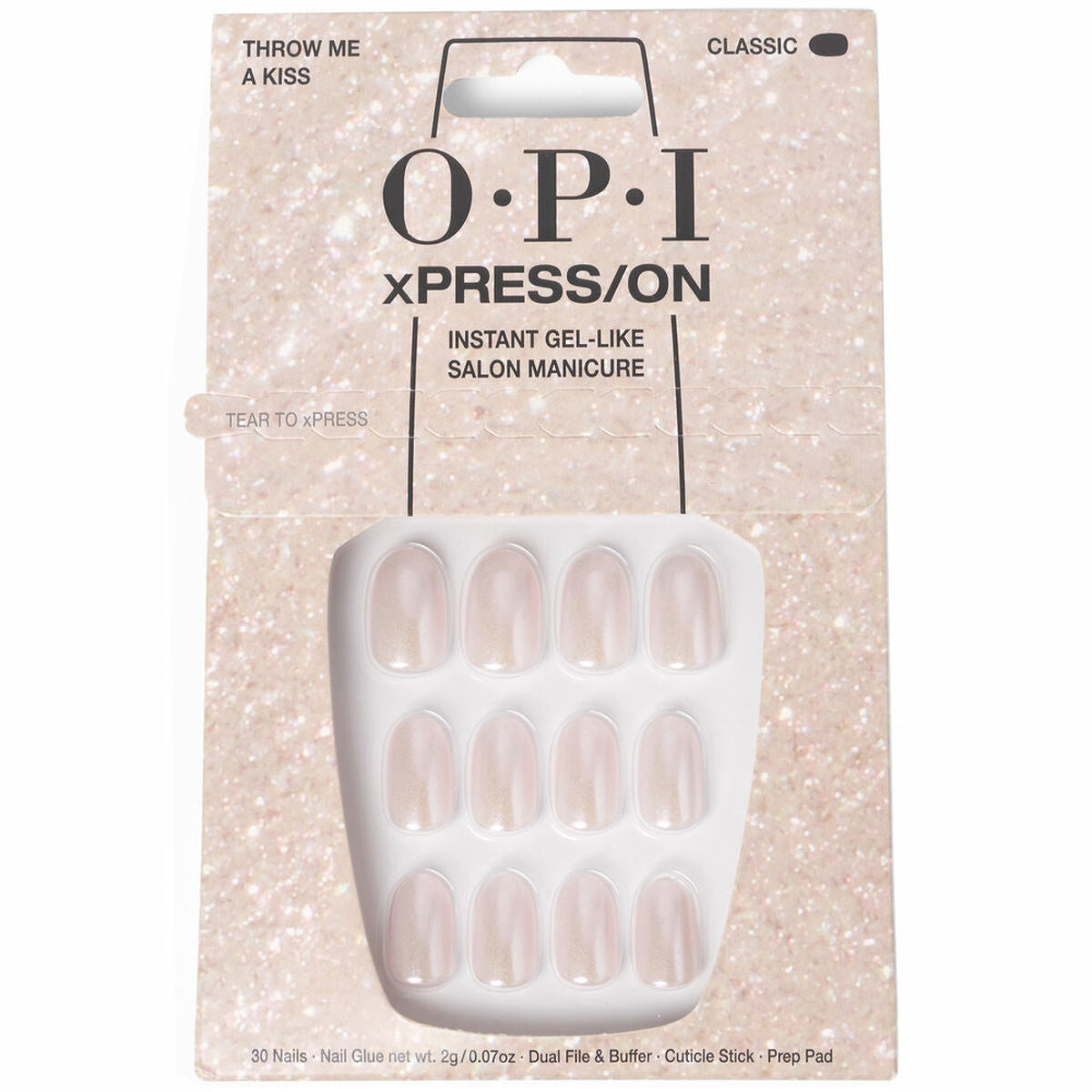 False nails Opi #Throw Me a Kiss 30 Pieces-0