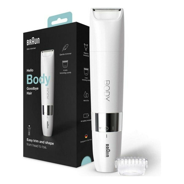 Electric Hair Remover Braun BS1000 White Unisex Soft-0