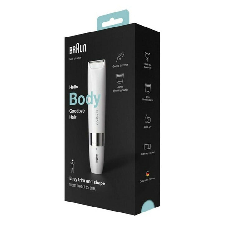 Electric Hair Remover Braun BS1000 White Unisex Soft-1