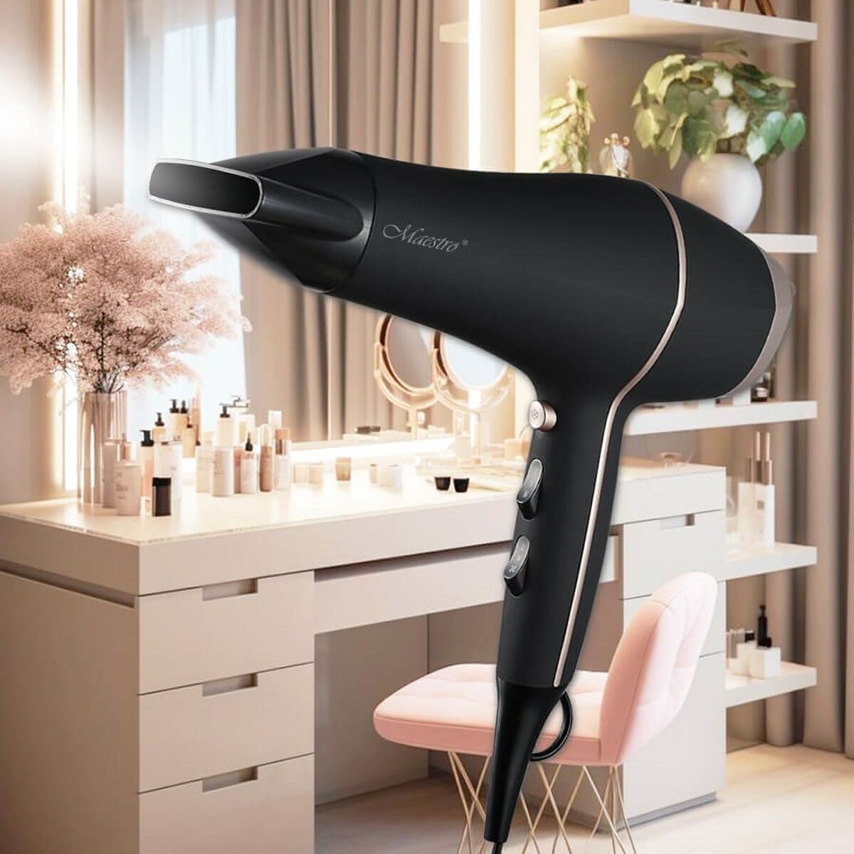 Hairdryer Feel Maestro MR-221 Black 2400 W-2