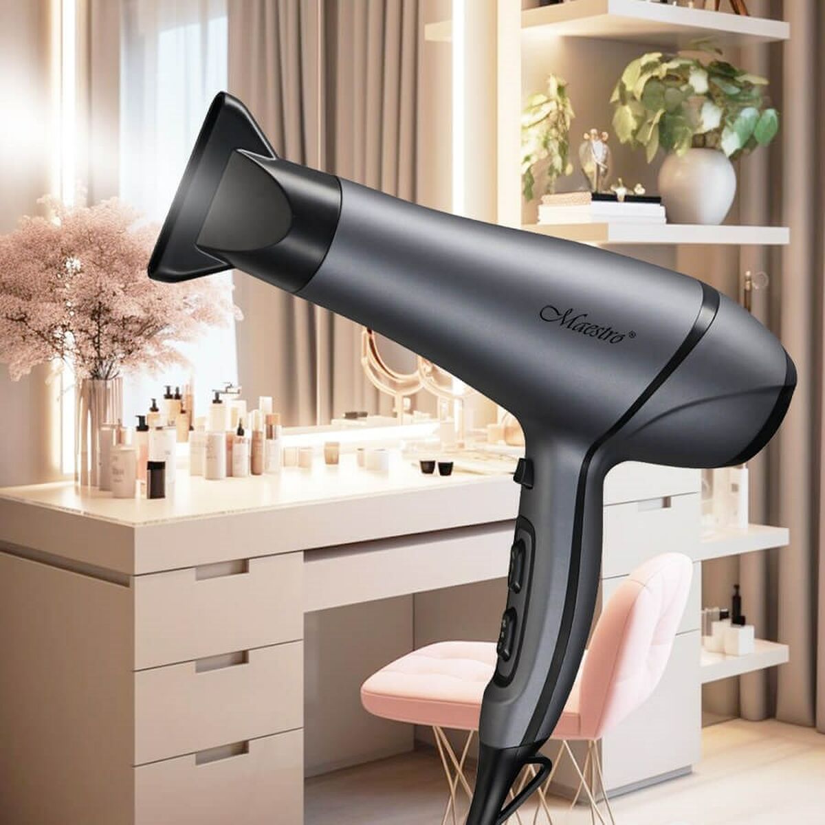 Hairdryer Feel Maestro MR-215 Black Graphite 2300 W-3