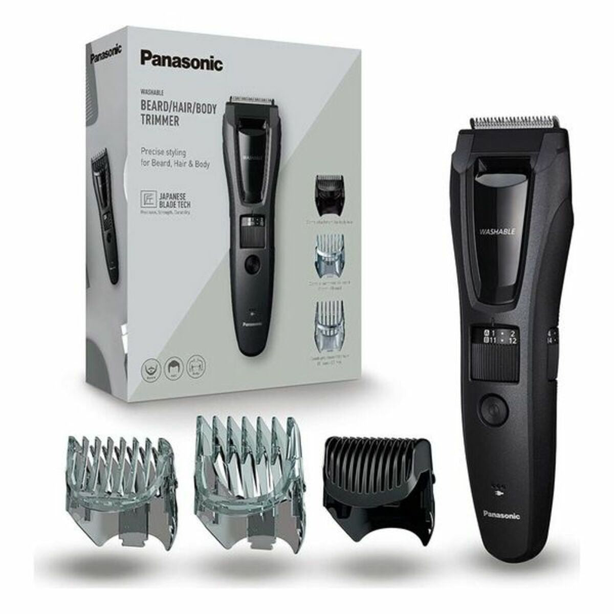 Cordless Hair Clippers Panasonic Corp. ERGB62H503 0.5 mm Black-1