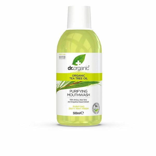 Mouthwash Tea Tree Dr.Organic Bioactive Organic Tea tree oil 500 ml - Cosmova