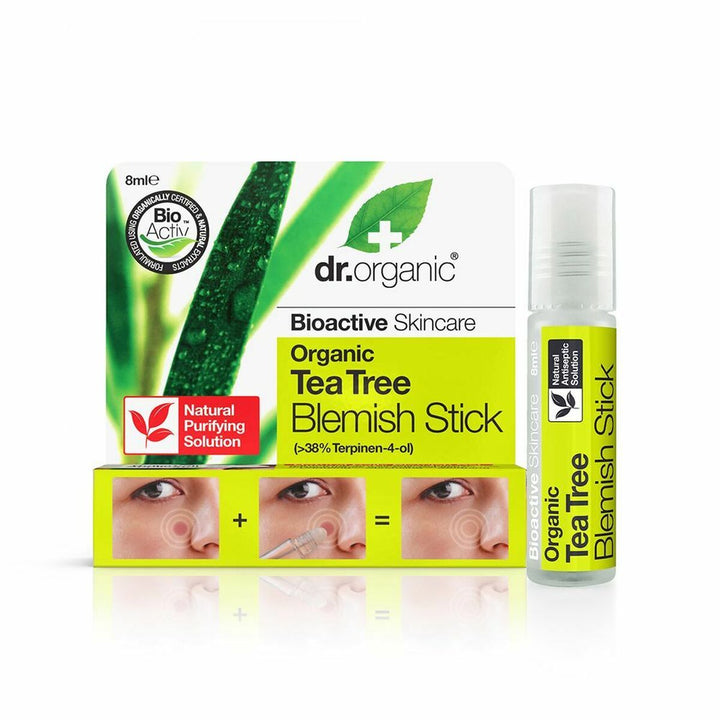 Acne Skin Treatment Dr.Organic DR00140 Roll - On Tea tree 8 ml - Cosmova