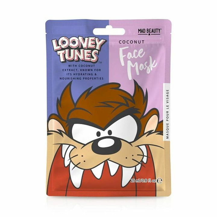 Facial Mask Mad Beauty Looney Tunes Taz Coconut (25 ml)-0