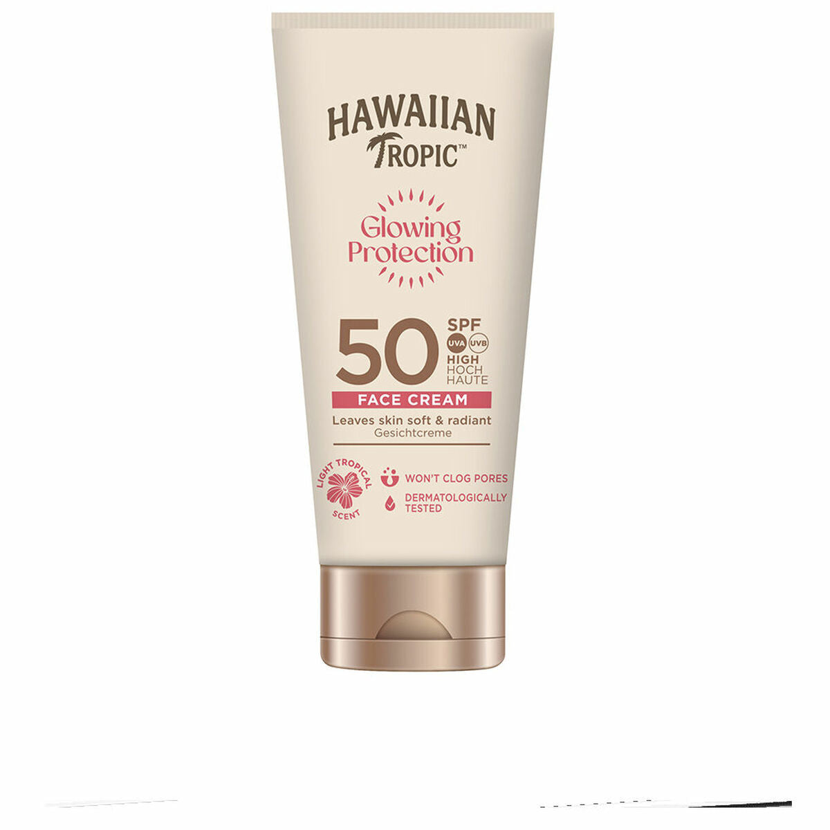 Facial Sun Cream Hawaiian Tropic GLOWING PROTECTION Spf 50 50 ml-0