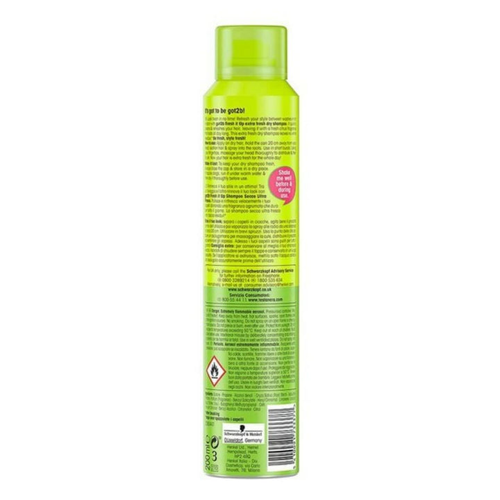 Dry Shampoo Got2b Extra Schwarzkopf 4076451 200 ml-1