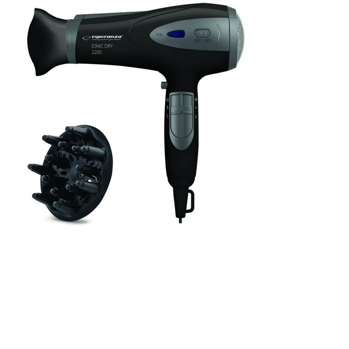 Hairdryer Esperanza EBH005K Black 2200 W-0