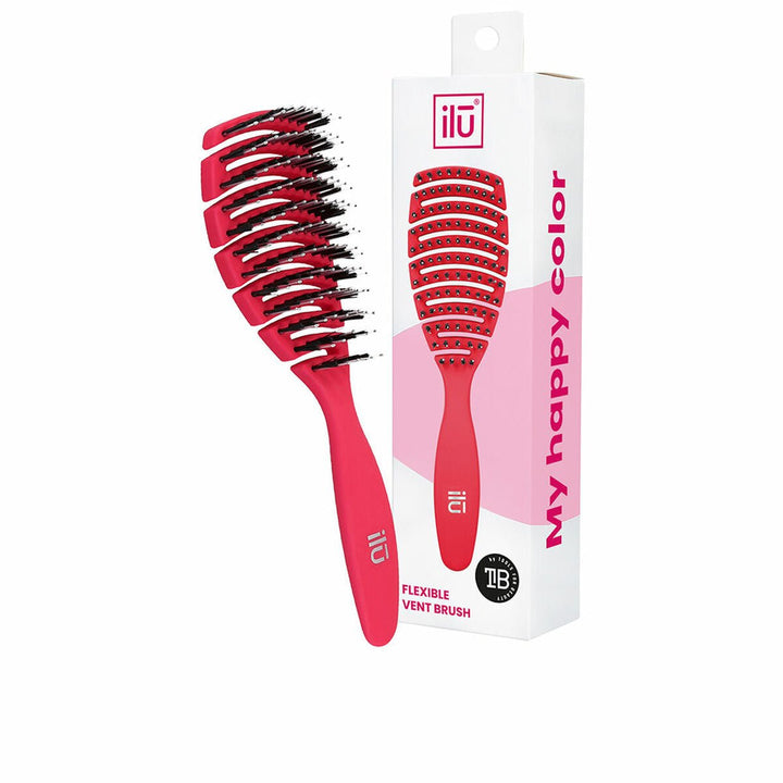 Detangling Hairbrush Ilū Flexible Vent Pink - Cosmova