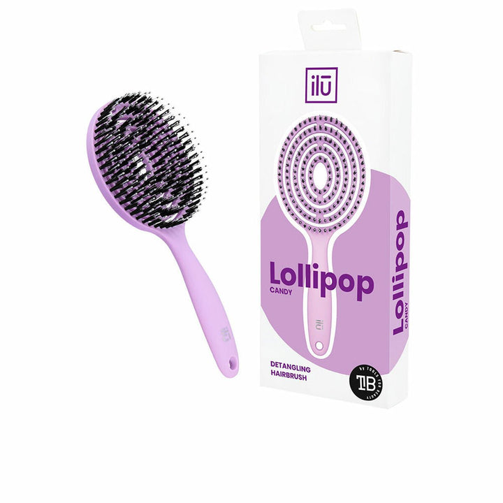 Detangling Hairbrush Ilū Lollipop Purple - Cosmova