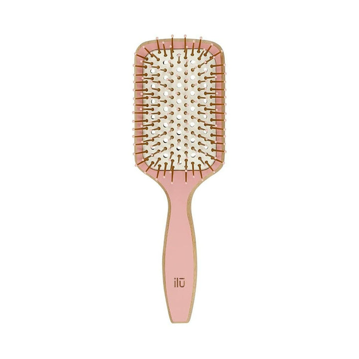 Detangling Hairbrush Ilū Bamboom Squared Pink - Cosmova