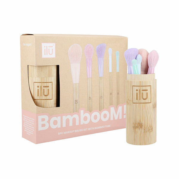 Set of Make-up Brushes Ilū Bamboom Lote Multicolour 6 Pieces-0