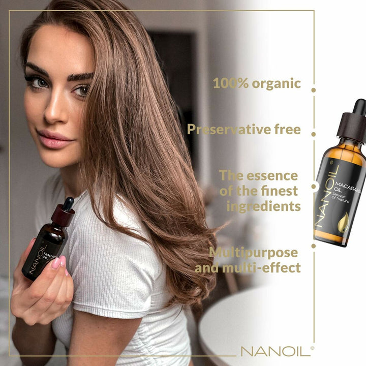 Body Oil Nanoil Power Of Nature Macadamia nut oil (50 ml) - Cosmova