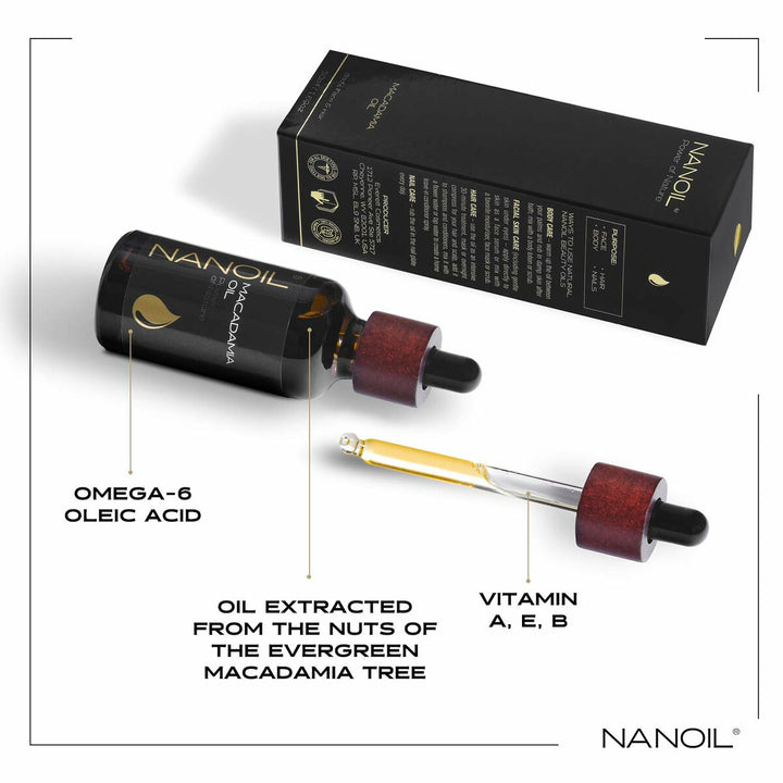 Body Oil Nanoil Power Of Nature Macadamia nut oil (50 ml) - Cosmova
