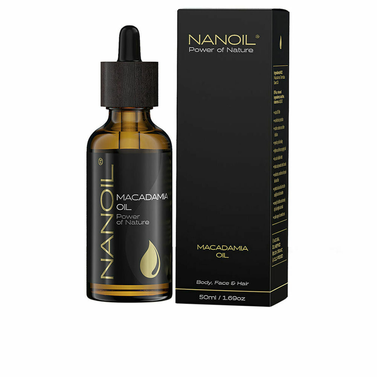 Body Oil Nanoil Power Of Nature Macadamia nut oil (50 ml)-0