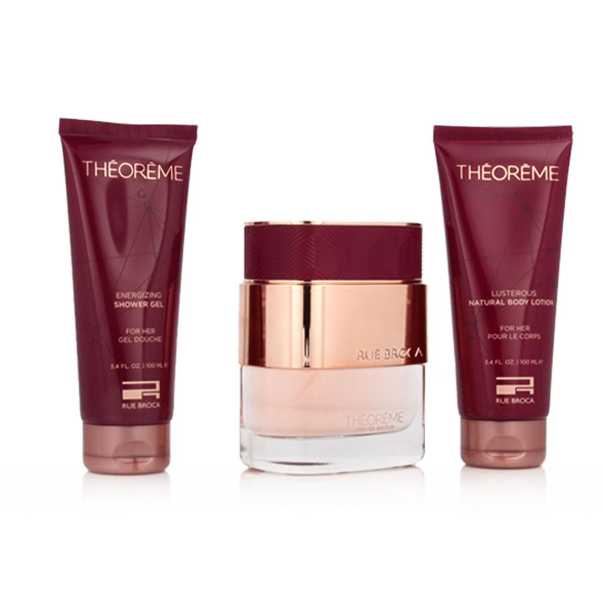 Women's Perfume Set Rue Broca Théorème Pour Femme EDP 3 Pieces-1