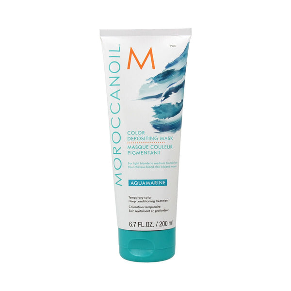Hair Mask Moroccanoil Depositing Aqua marine 200 ml - Cosmova
