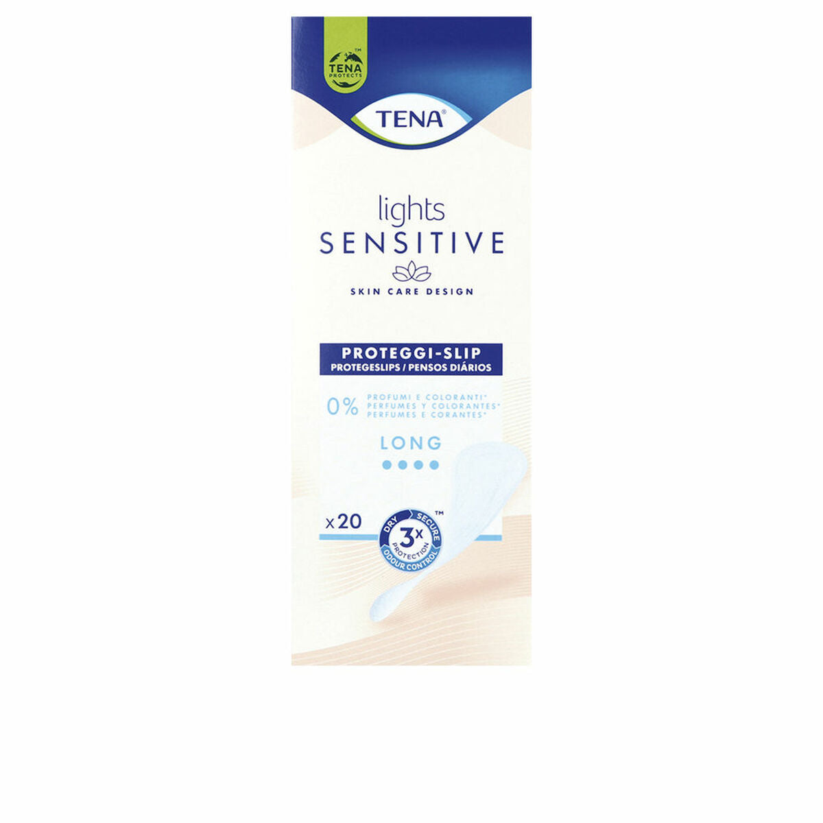 Maxi Plus panty liner Tena Lights Sensitive 20 Units-0