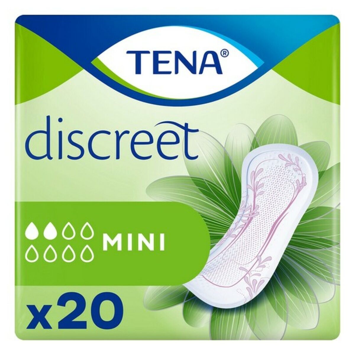 Incontinence Sanitary Pad Tena Discreet Mini 20 Units-0