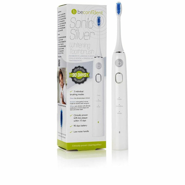 Electric Toothbrush Beconfident Sonic Silver - Cosmova