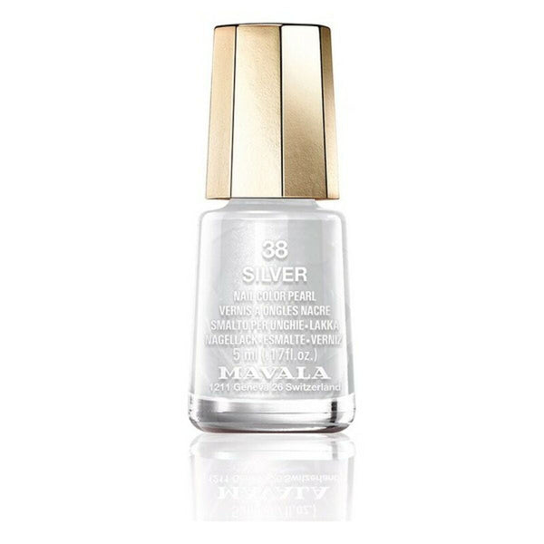 Nail polish Nail Color Cream Mavala 38-silver (5 ml)-0