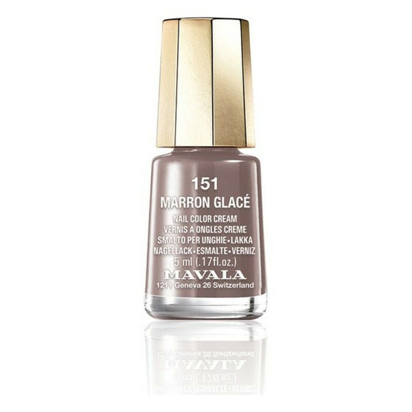 Nail polish Nail Color Cream Mavala 151-marron glace (5 ml)-0