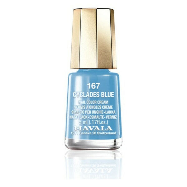 Nail polish Mavala Nail Color Cream 167-cyclades blue (5 ml)-0