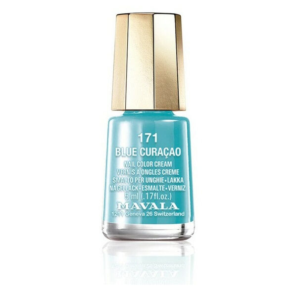 Nail polish Nail Color Cream Mavala 171-blue curaçao (5 ml)-0