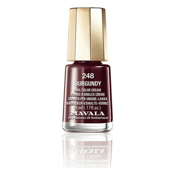 Nail polish Nail Color Cream Mavala 248 - burgundy (5 ml) - Cosmova