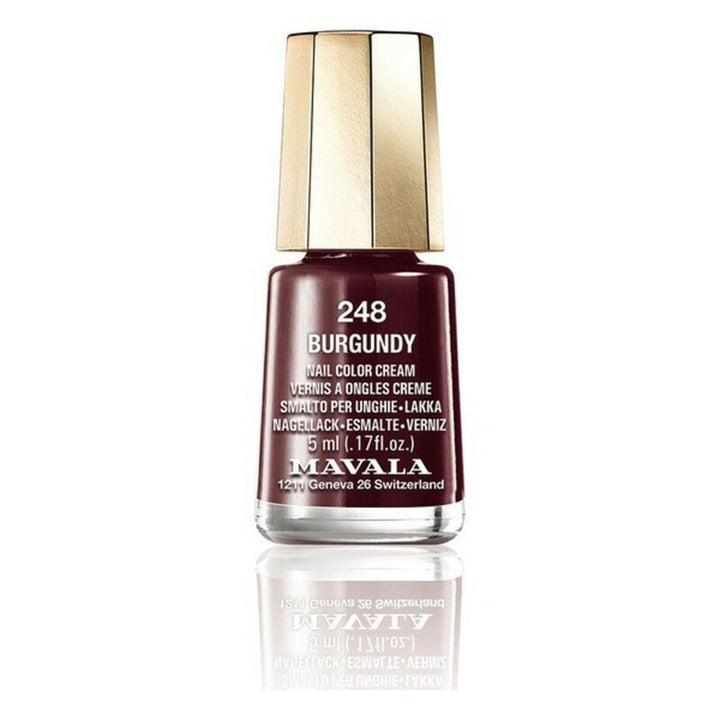 Nail polish Nail Color Cream Mavala 248 - burgundy (5 ml) - Cosmova