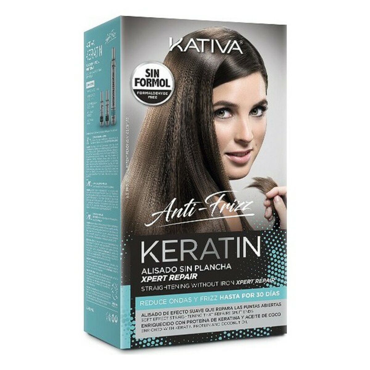 Hair Straightening Treatment Keratin Anti-frizz Post Kativa (3 pcs)-0