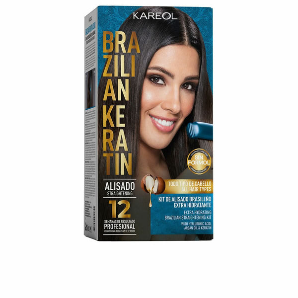 Brazilian Hair Straightener Set Kareol BRAZILIAN KERATIN Deep moisturising 6 Pieces-0